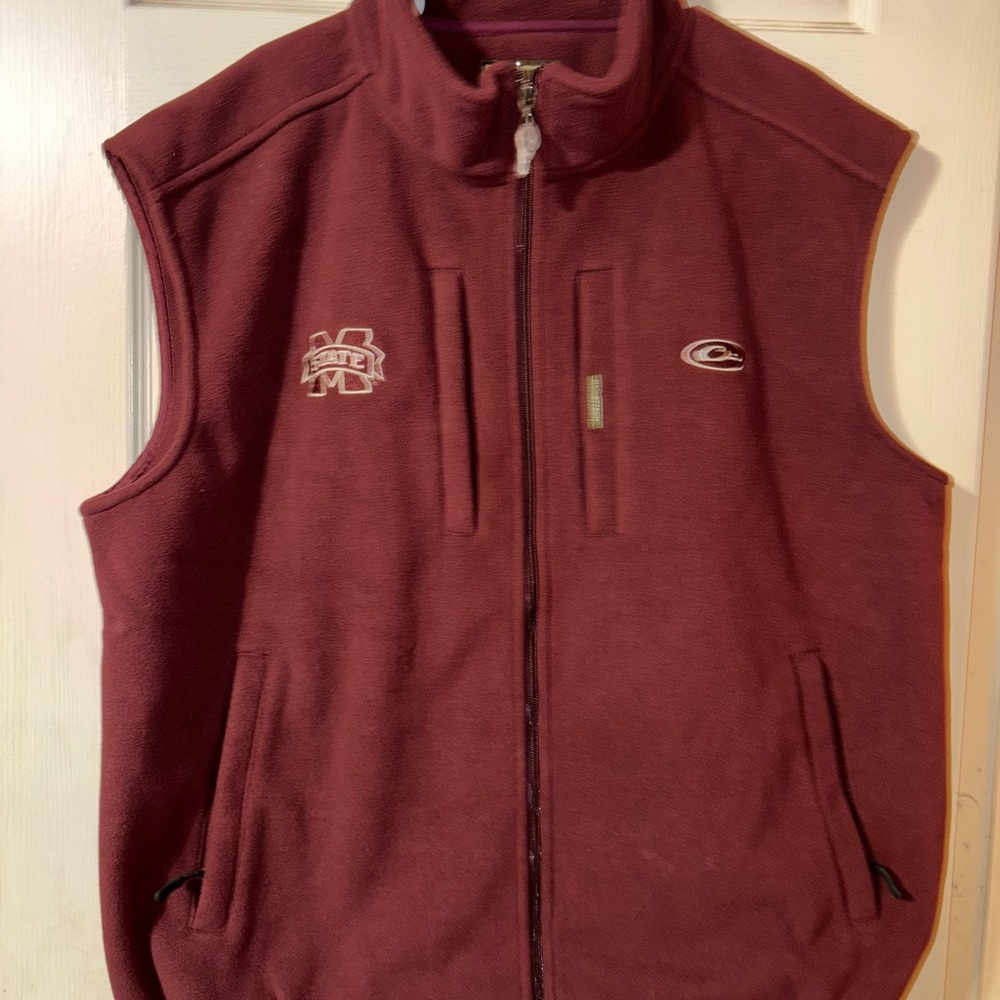 Maroon Drake was Sleeveless Fleece Vest